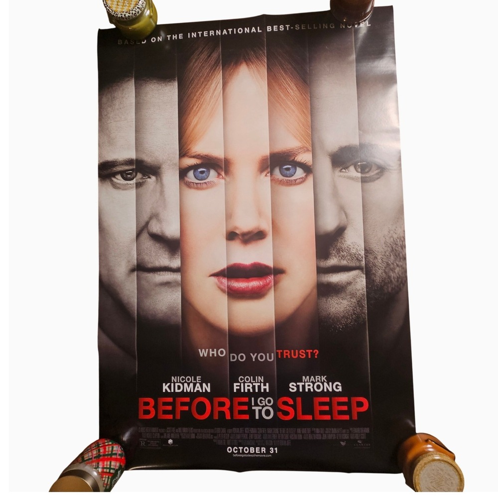 Before I Go To Sleep 2014 Movie Poster 27x40 Nicole Kidman Mark Strong D/S